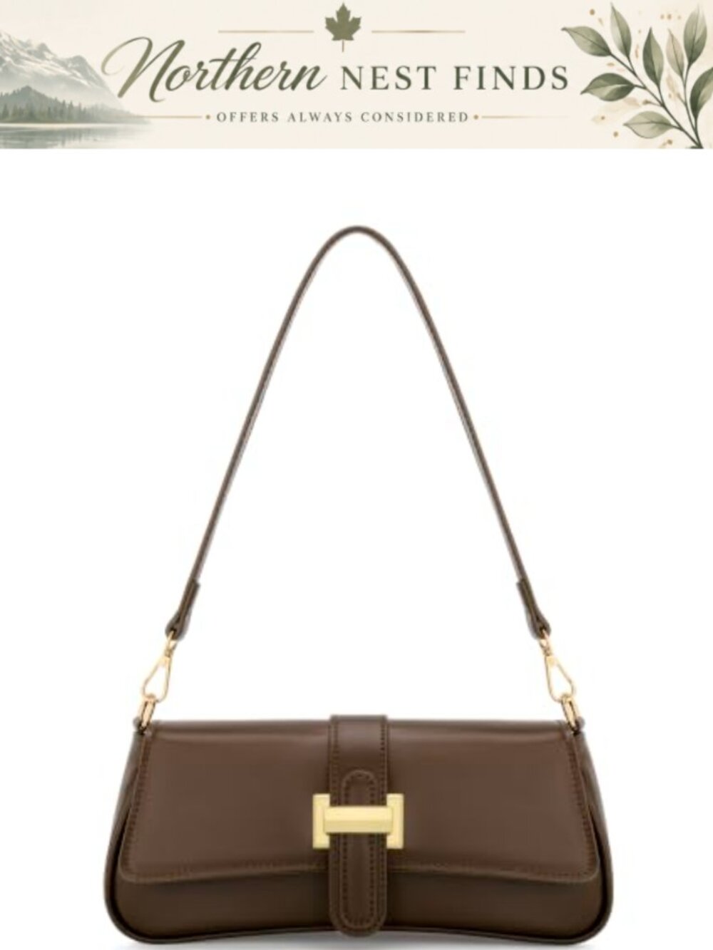 Small Hobo Shoulder Bag PU Leather Clutch Purse Womens Mini Retro